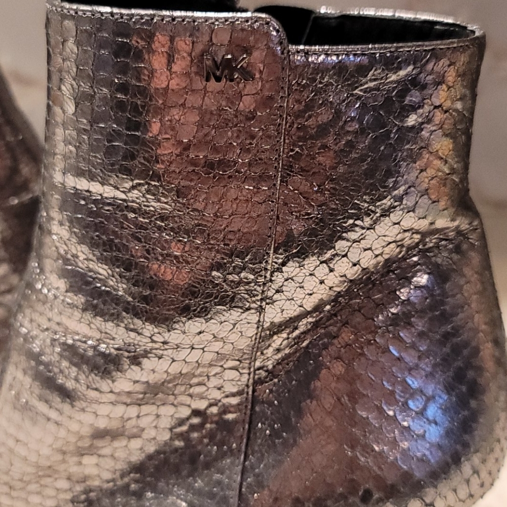 Michael Kors silver Leona ankle boots - Picture 4 of 10